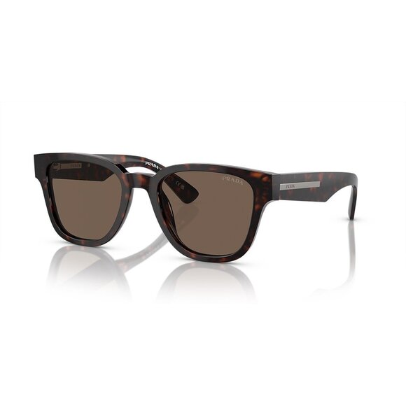 Prada PR A04S are bold brown tortoise square sunglasses - Picture 1 of 12